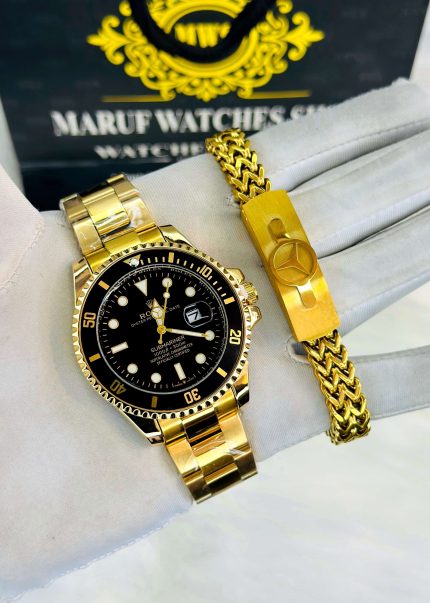 Premium RLX watch And Brechlet