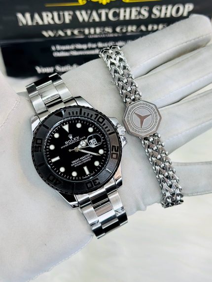 Premium RLX Watch And Brechlet